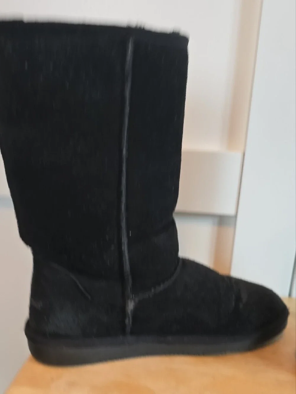 Minnetonka Black Plush-Lined Tall Winter Boots